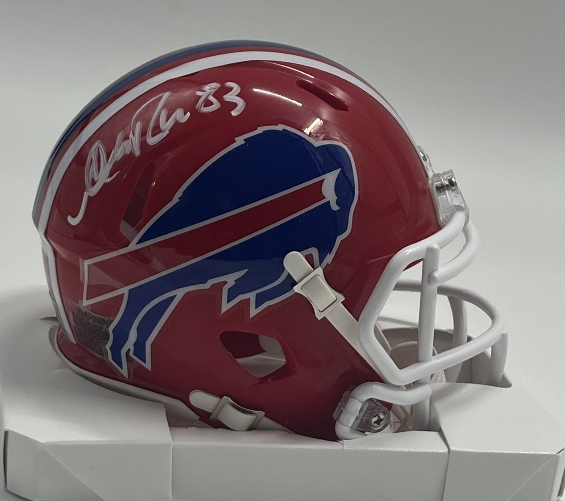 Andre Reed Signed Bills Speed Mini Helmet (TSE)