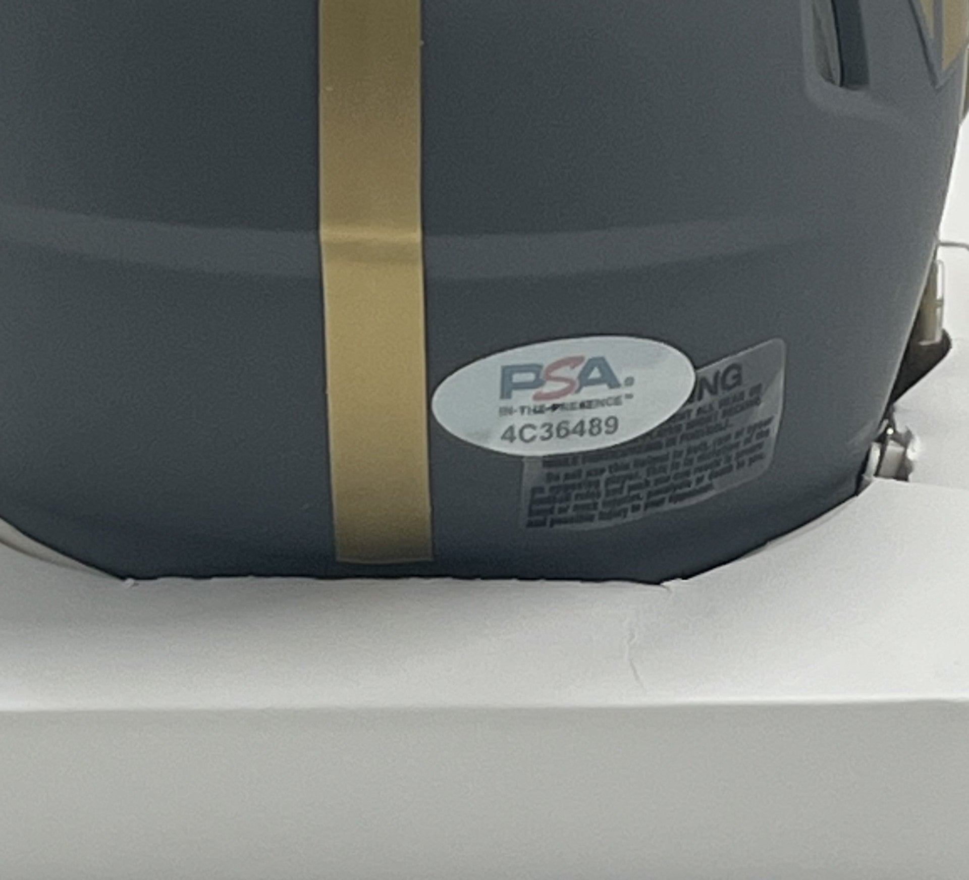 Brian Robinson Jr. Signed Commanders Slate Alternate Speed Mini Helmet (PSA)