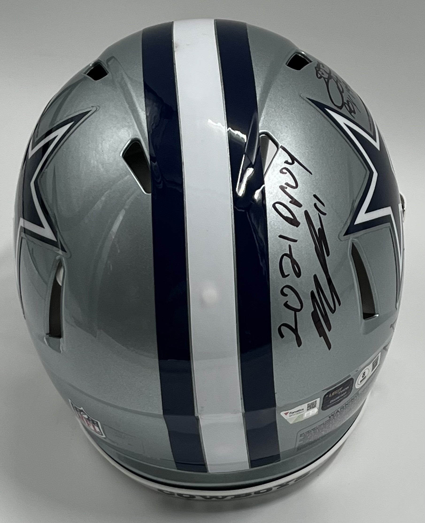 Cowboys FS Authentic Speed Helmet w/ 4 sig & ROY Inscriptions (Beckett)
