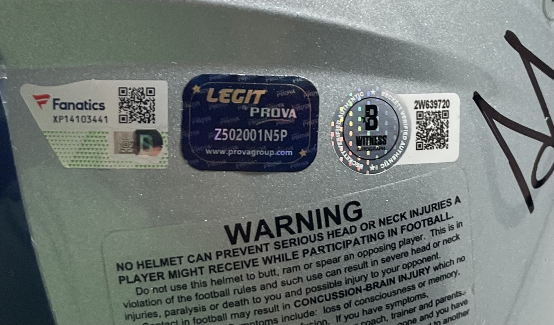 Cowboys FS Authentic Speed Helmet w/ 4 sig & ROY Inscriptions (Beckett)