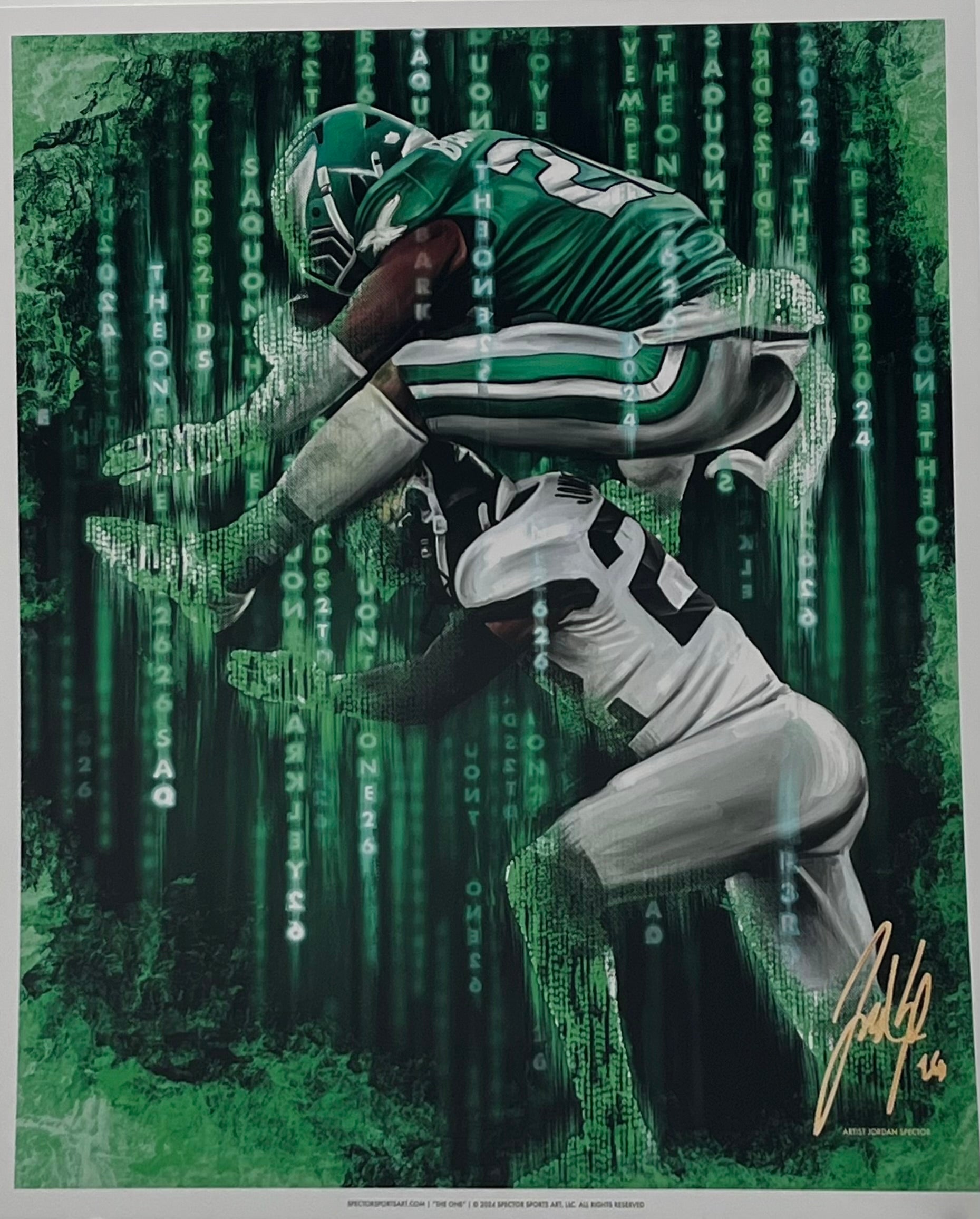 Spector Sports Art - Saquon Barkley - "The One"