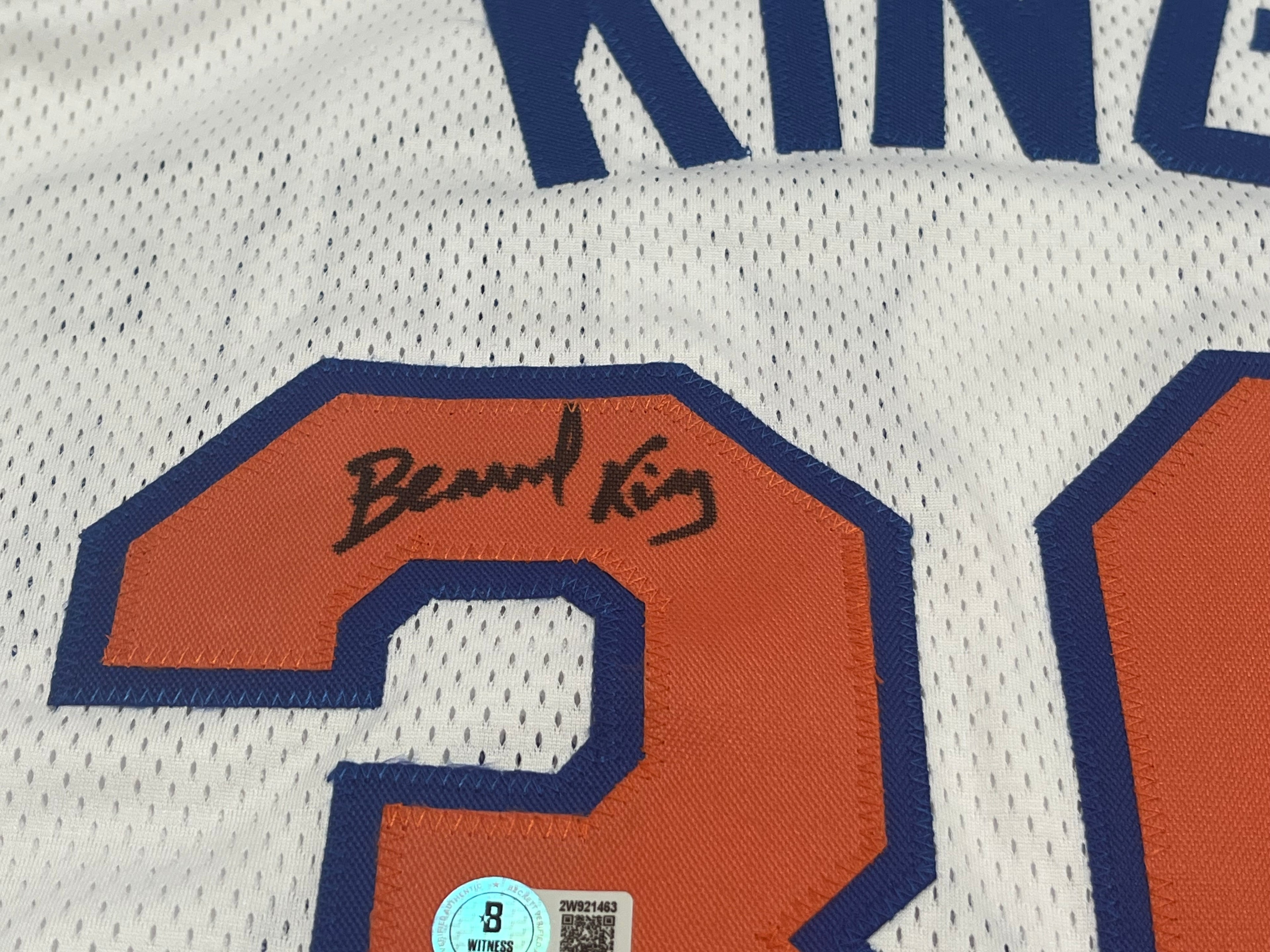 Bernard King Signed Custom Jersey Inscribed "HOF 2013" (Beckett)