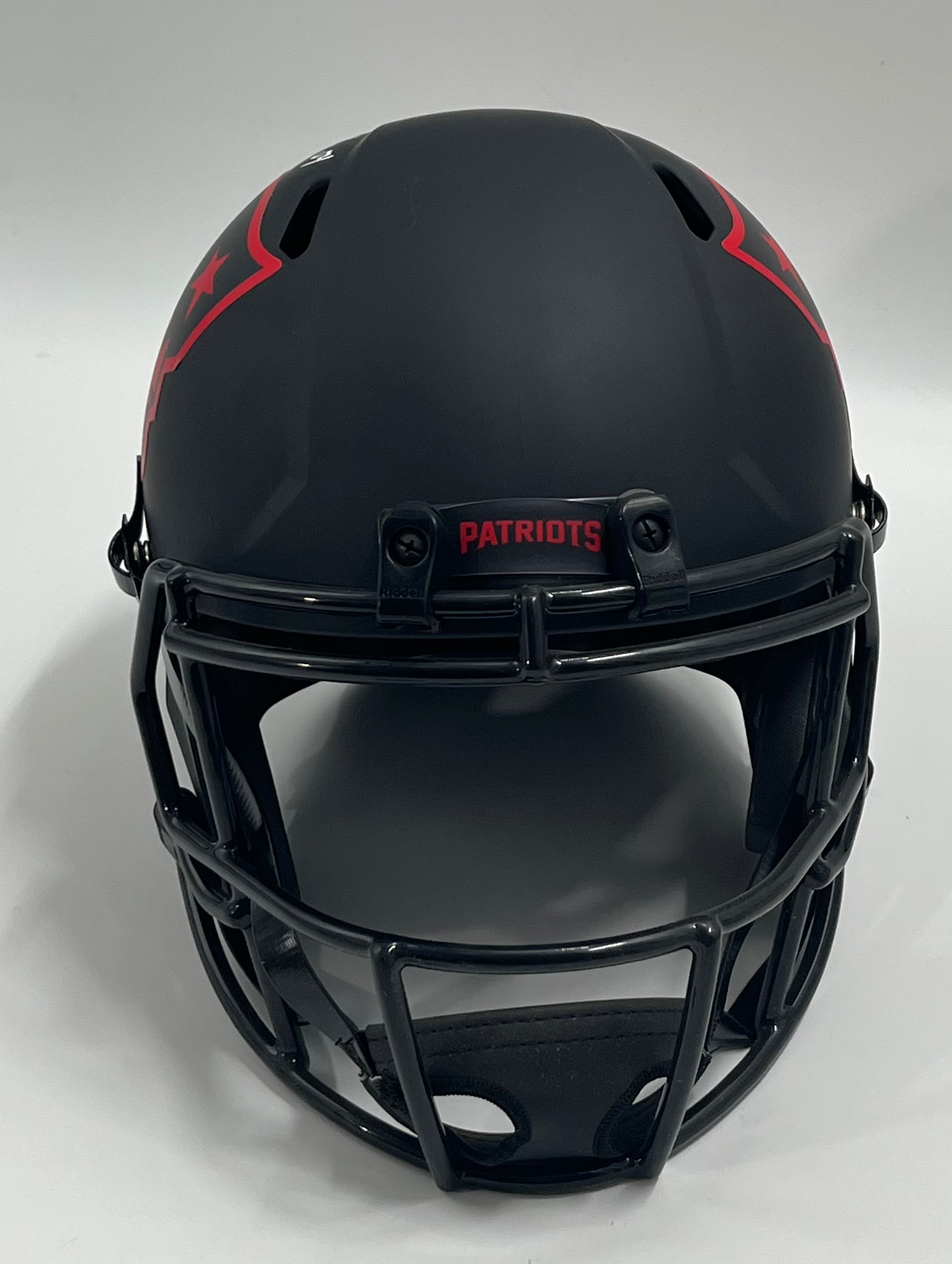 Tedy Bruschi Signed Patriots Full-Size Eclipse Alternate Speed Helmet (Beckett)