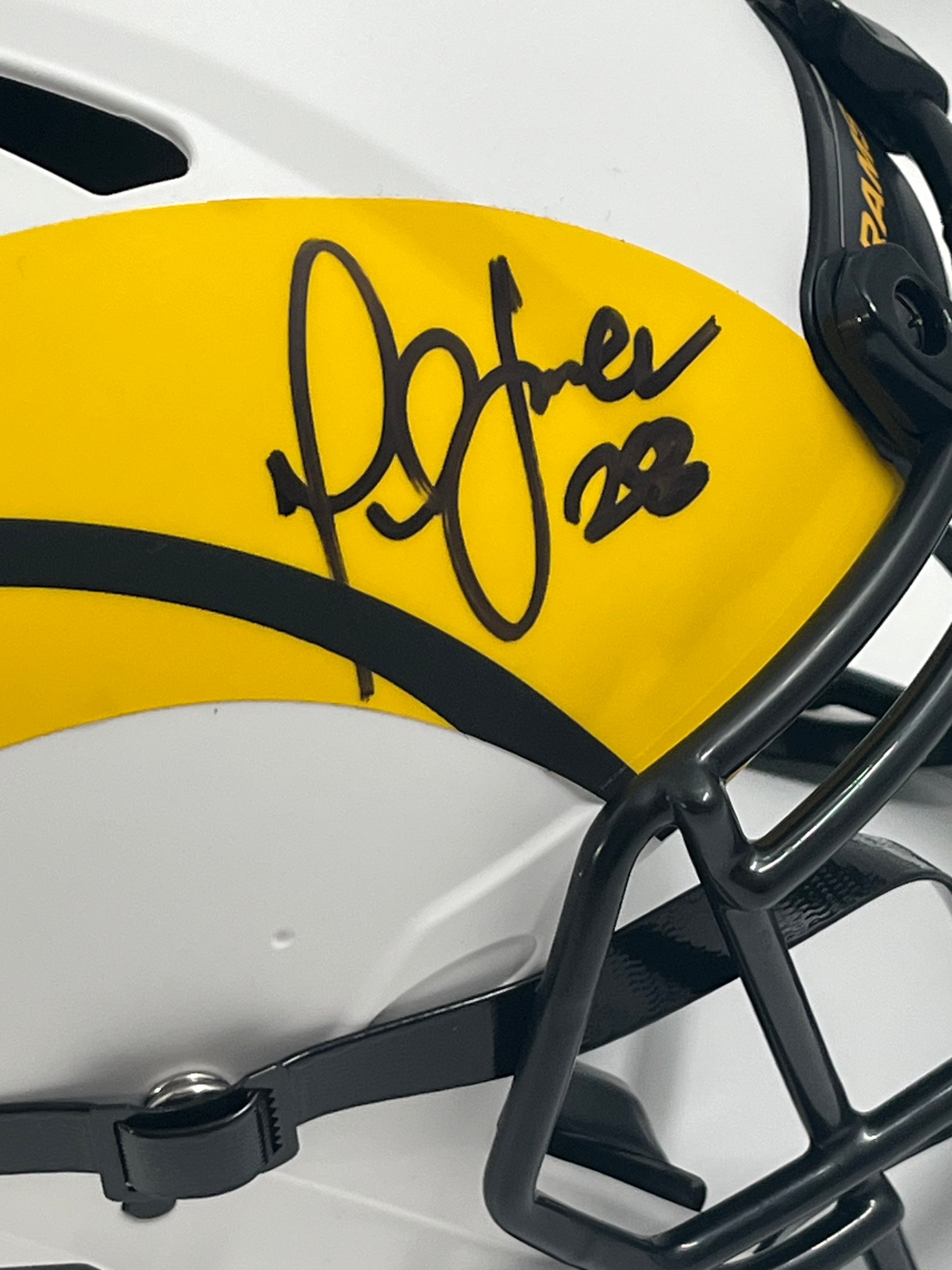 Marshall Faulk Signed Rams Full-Size Authentic On-Field Lunar Eclipse Alternate Speed Helmet (Beckett)