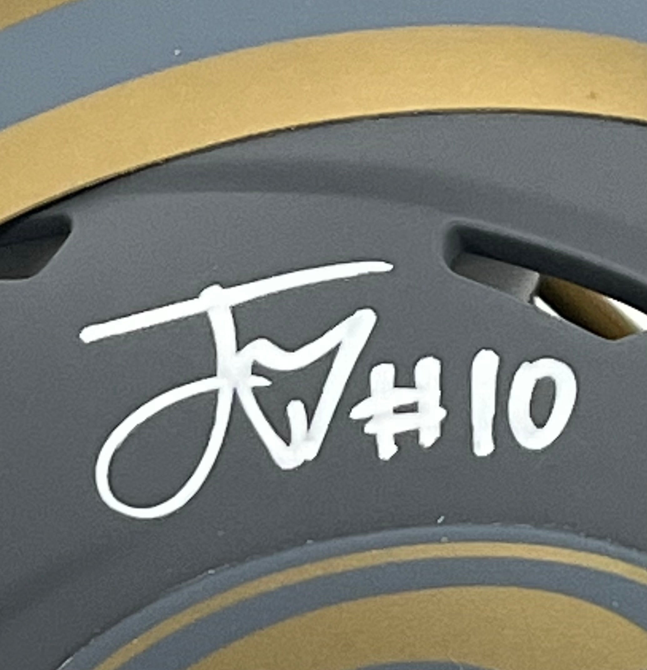 Jordan Love Signed Packers Slate Alternate Speed Mini Helmet (Beckett)