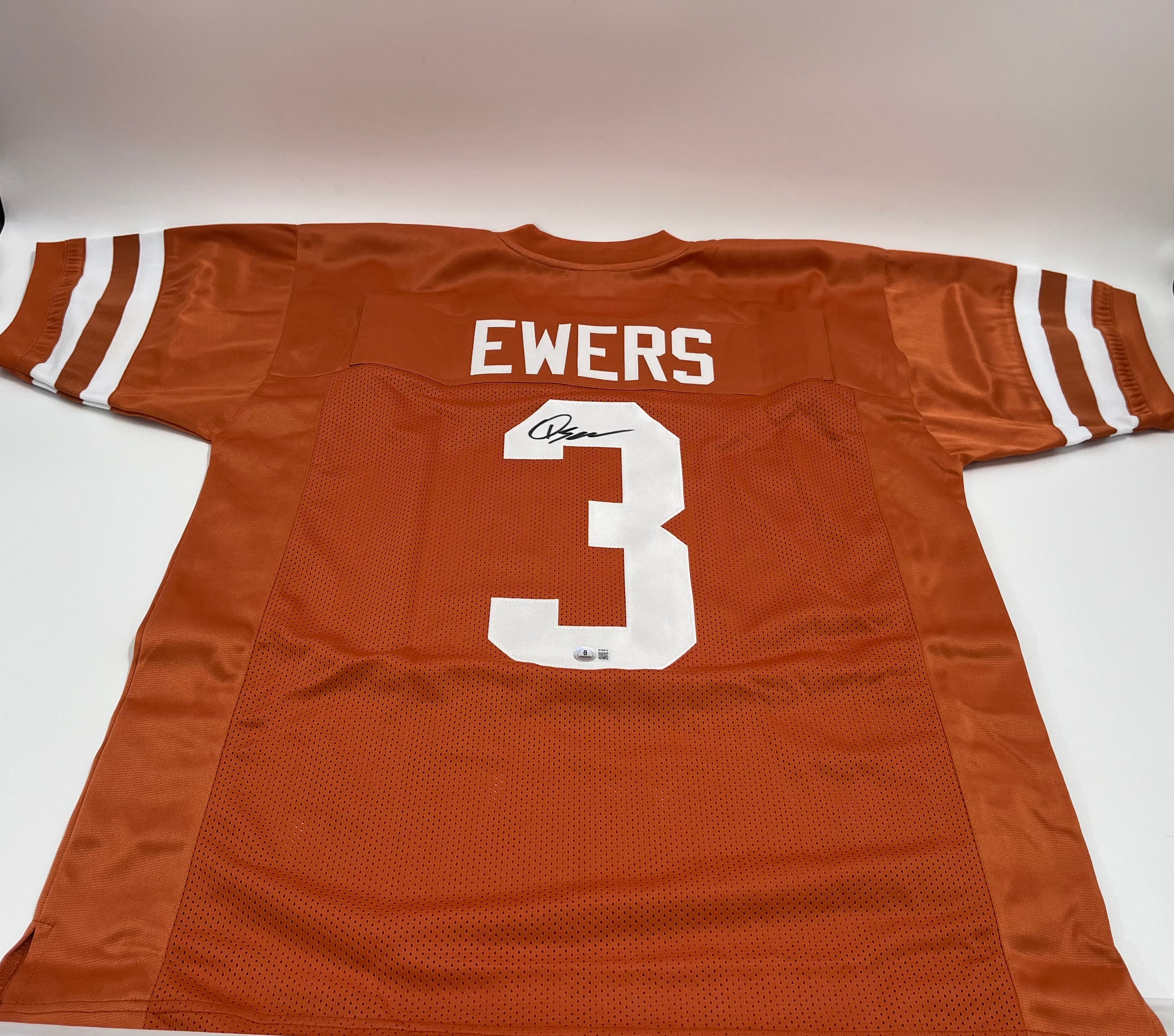 Quinn Ewers Signed Custom Jersey (Beckett)