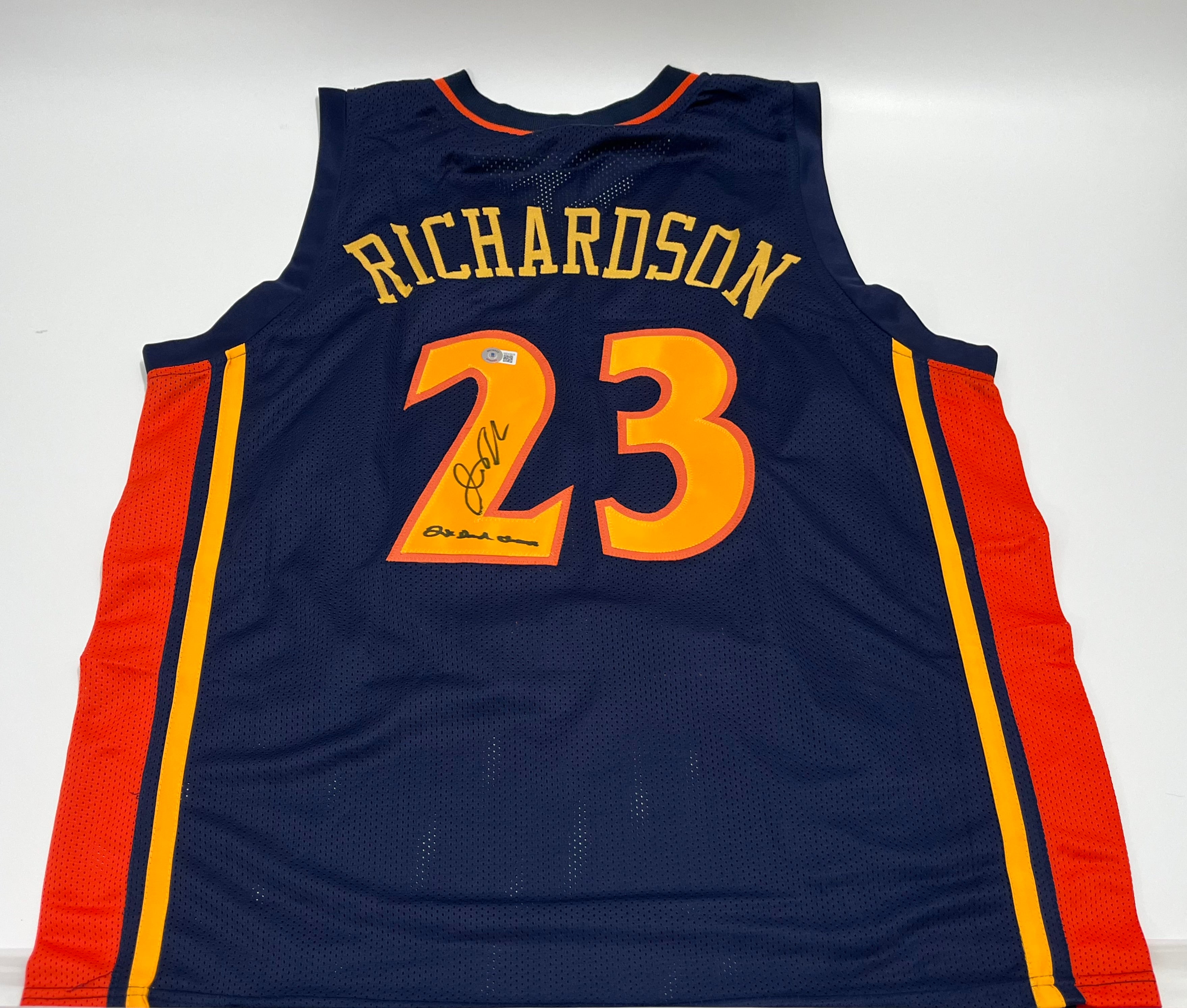 Jason Richardson Signed Custom Jersey Inscribed "2x Dunk Champ!" (Beckett)