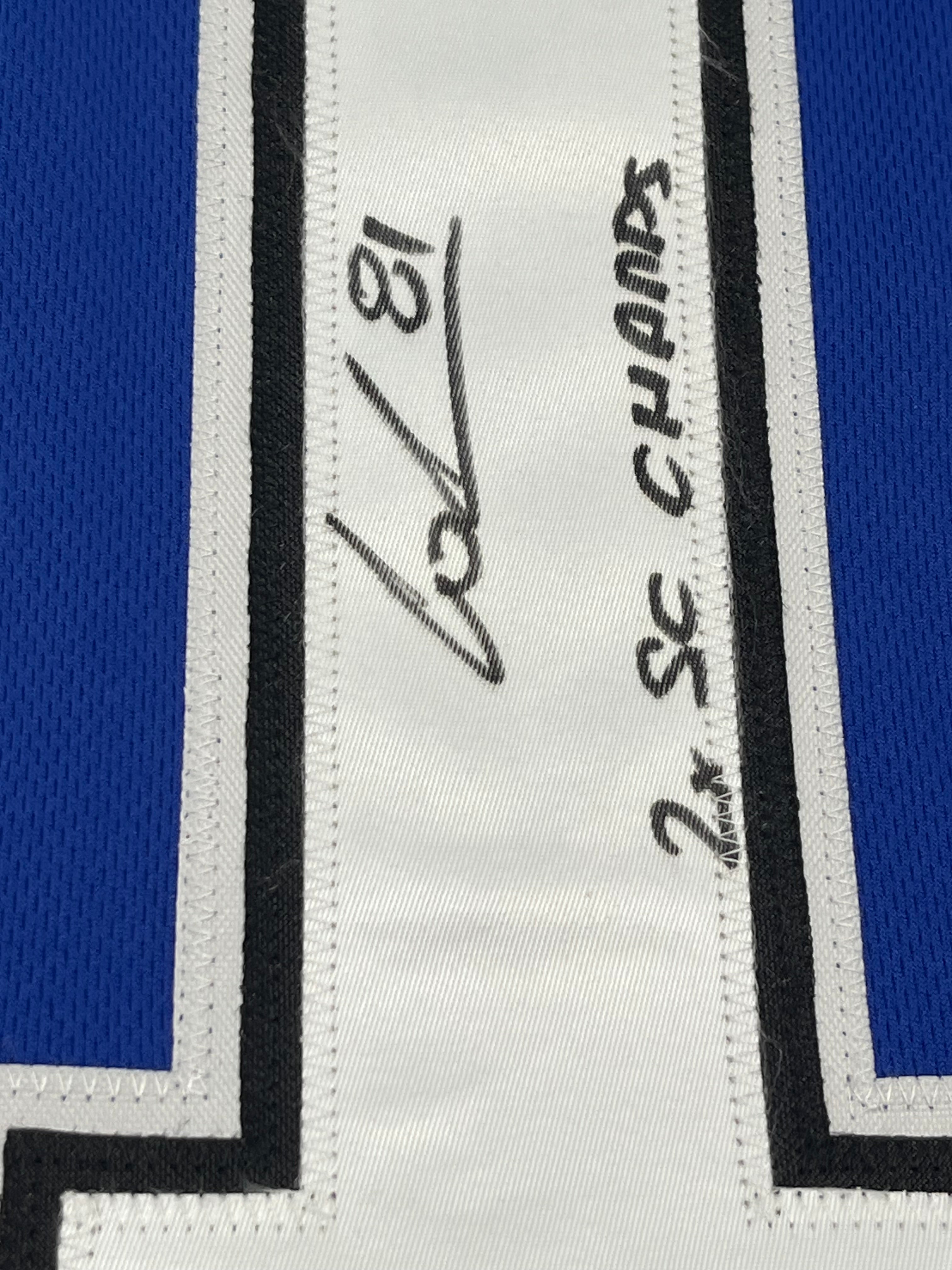 Erik Cernak Signed Custom Jersey Inscribed "2x SC Champs" (JSA)