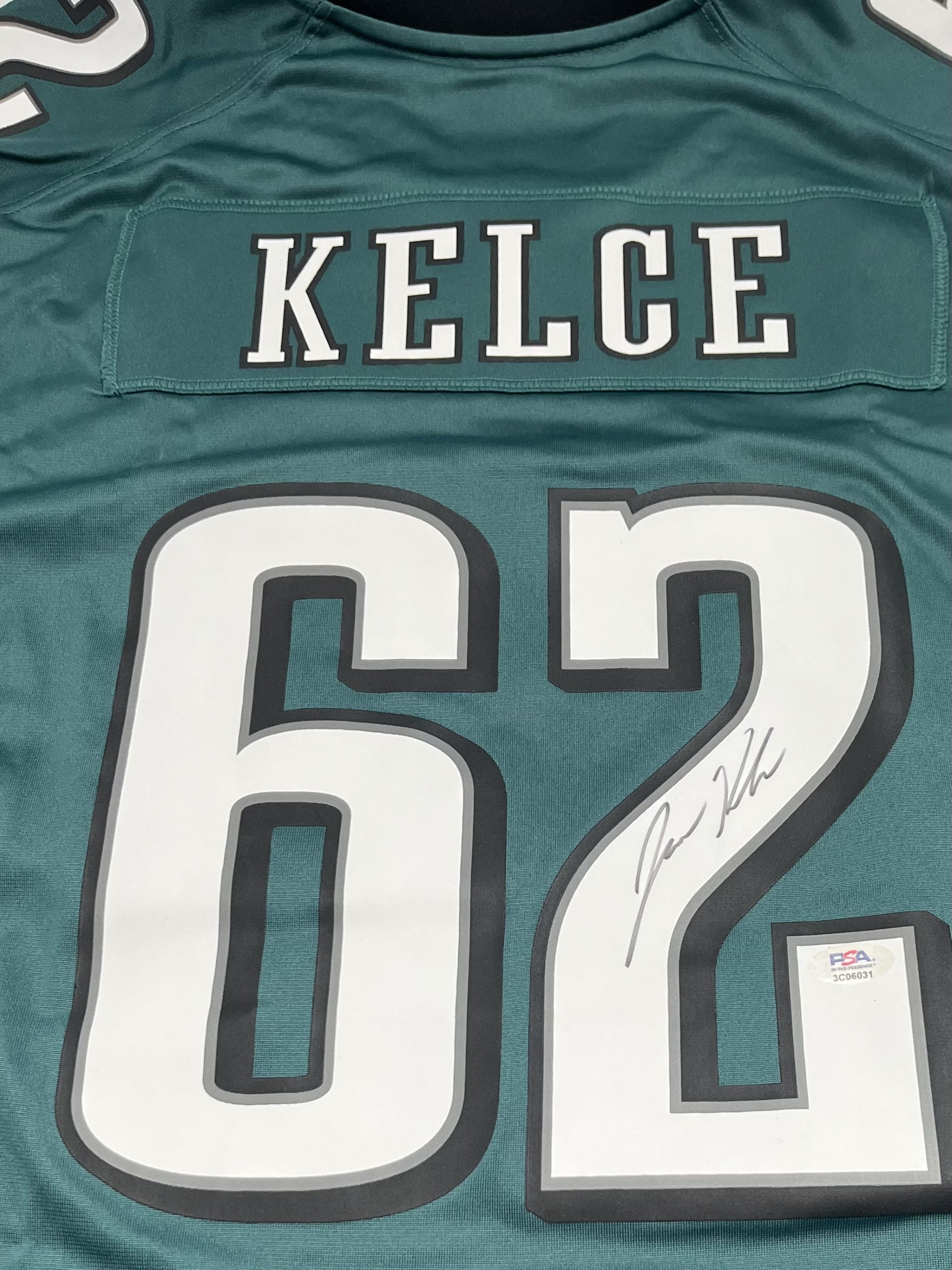 Jason Kelce Signed Eagles Authentic Nike Jersey (PSA)