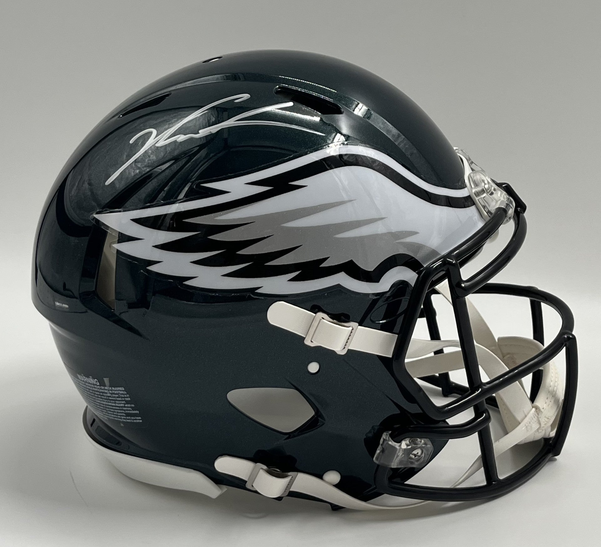 Jalen Carter Signed Eagles Full-Size Authentic On-Field Speed Helmet (Beckett)