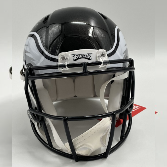 Jason Kelce Signed Riddell Black Full Size Speed Authentic Helmet (PSA)