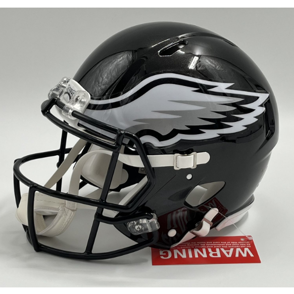 Jason Kelce Signed Riddell Black Full Size Speed Authentic Helmet (PSA)