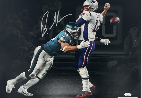 Brandon Graham Signed 16x20 Philadelphia Eagles Spotlight SB 52 Photo (JSA)