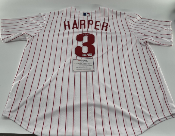 Bryce Harper Signed Phillies Nike on-field style Jersey (MLB & Fanatics)
