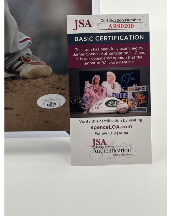 Cole Hamels Custom Framed Signed Phillies 16x20 Photo (JSA)