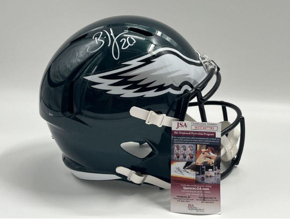 Brian Dawkins Signed Eagles Full-Size Speed Helmet (JSA)
