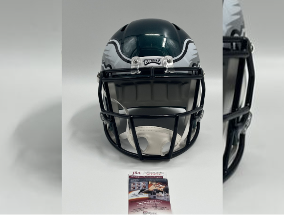 Brian Dawkins Signed Eagles Full-Size Speed Helmet (JSA)