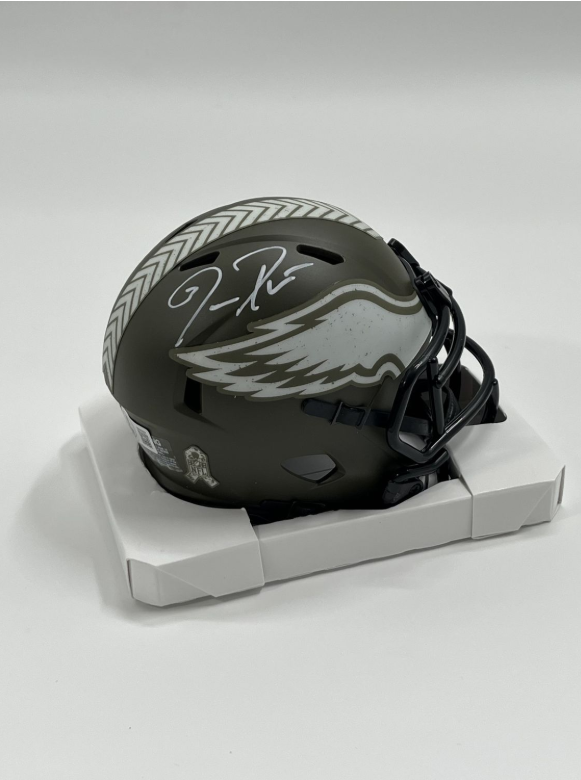 Jason Peters Signed Eagles STS Alt Spd MH (Beckett)