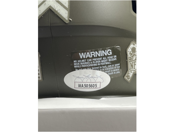 Vince Papale Signed Eagles STS Alt Spd MH Inscr "Invincible" (Jsa)