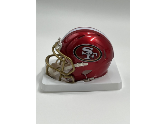 Brandon Aiyuk Signed 49ers Flash Alternate Speed Mini Helmet (Beckett)