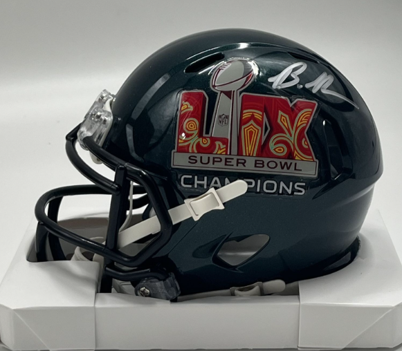Brandon Graham Signed Eagles Super Bowl LIX Speed Mini Helmet (Beckett)