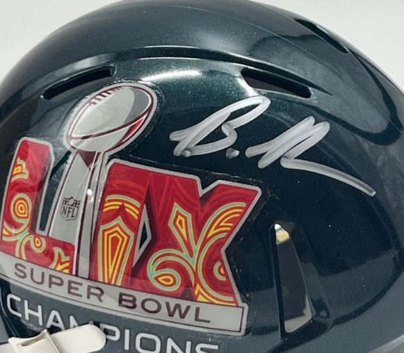 Brandon Graham Signed Eagles Super Bowl LIX Speed Mini Helmet (Beckett)
