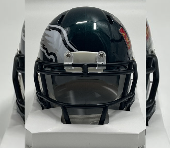 Brandon Graham Signed Eagles Super Bowl LIX Speed Mini Helmet (Beckett)
