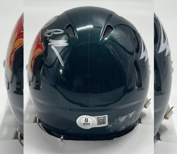 Brandon Graham Signed Eagles Super Bowl LIX Speed Mini Helmet (Beckett)