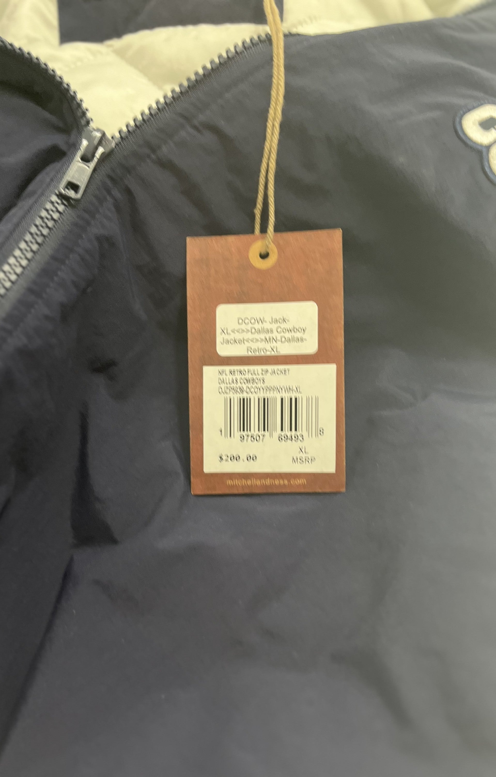 Mitchell & Ness Dallas Cowboys NFL Retro Full Zip Jacket