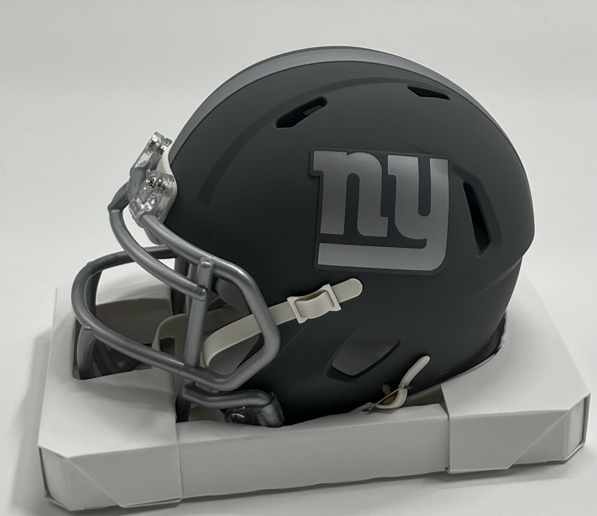 Dexter Lawrence II Signed Giants Slate Alternate Speed Mini Helmet (Beckett)
