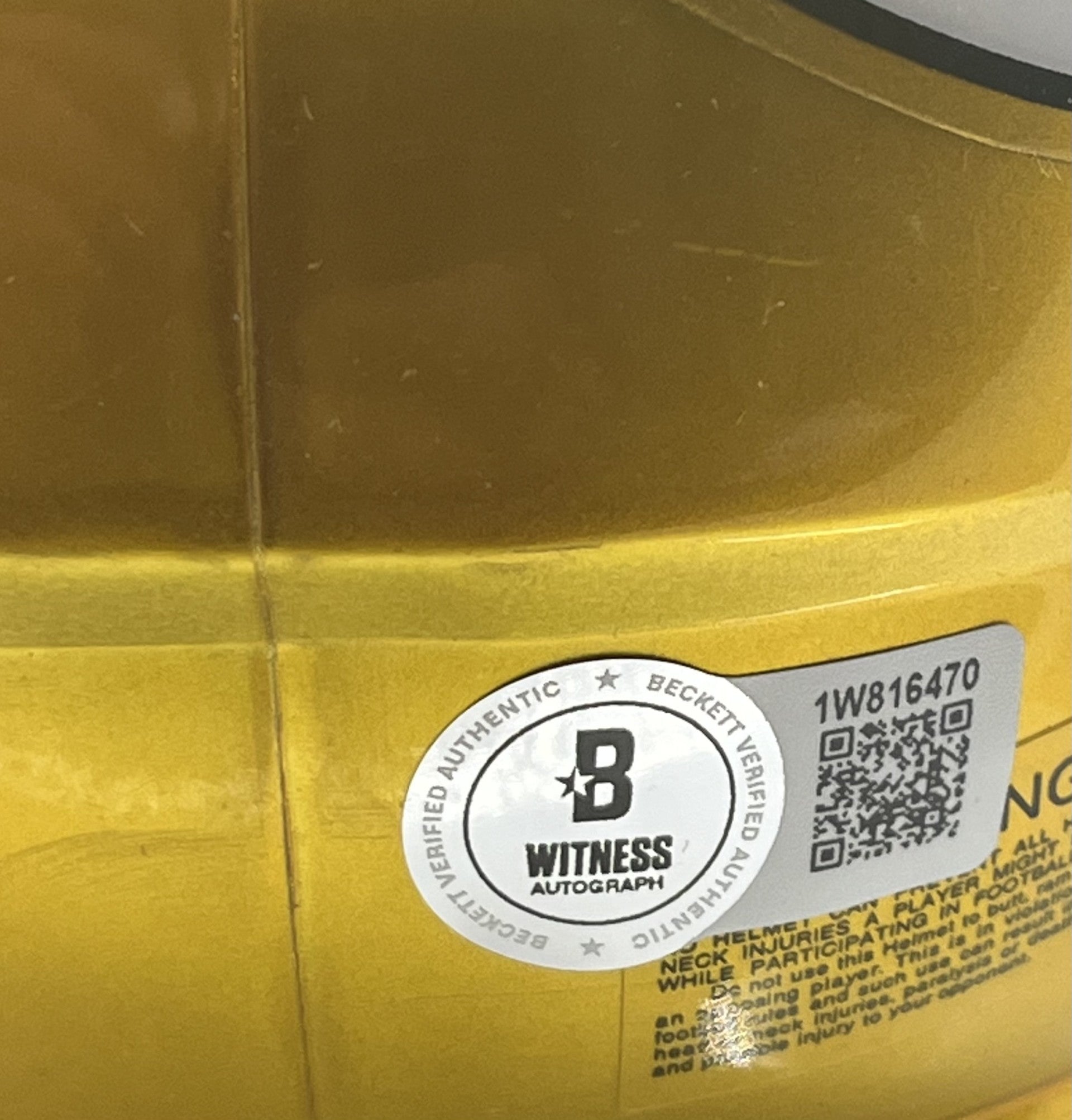 J. J. McCarthy Signed Vikings Flash Alternate Speed Mini Helmet (Beckett)