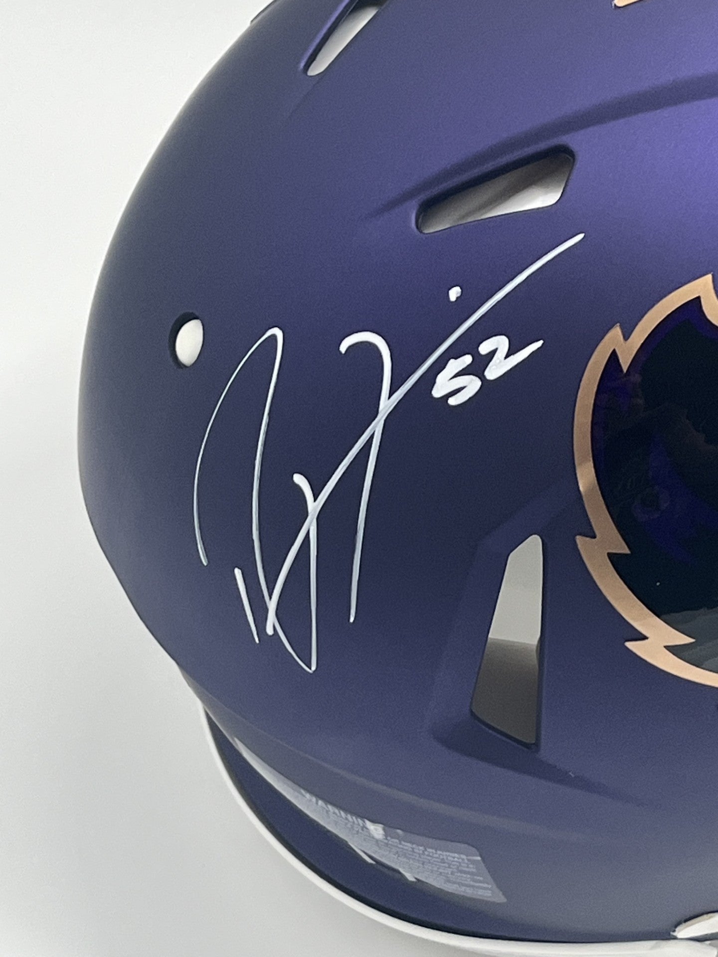 Ray Lewis Signed Ravens FS Authentic On-Field (Beckett)