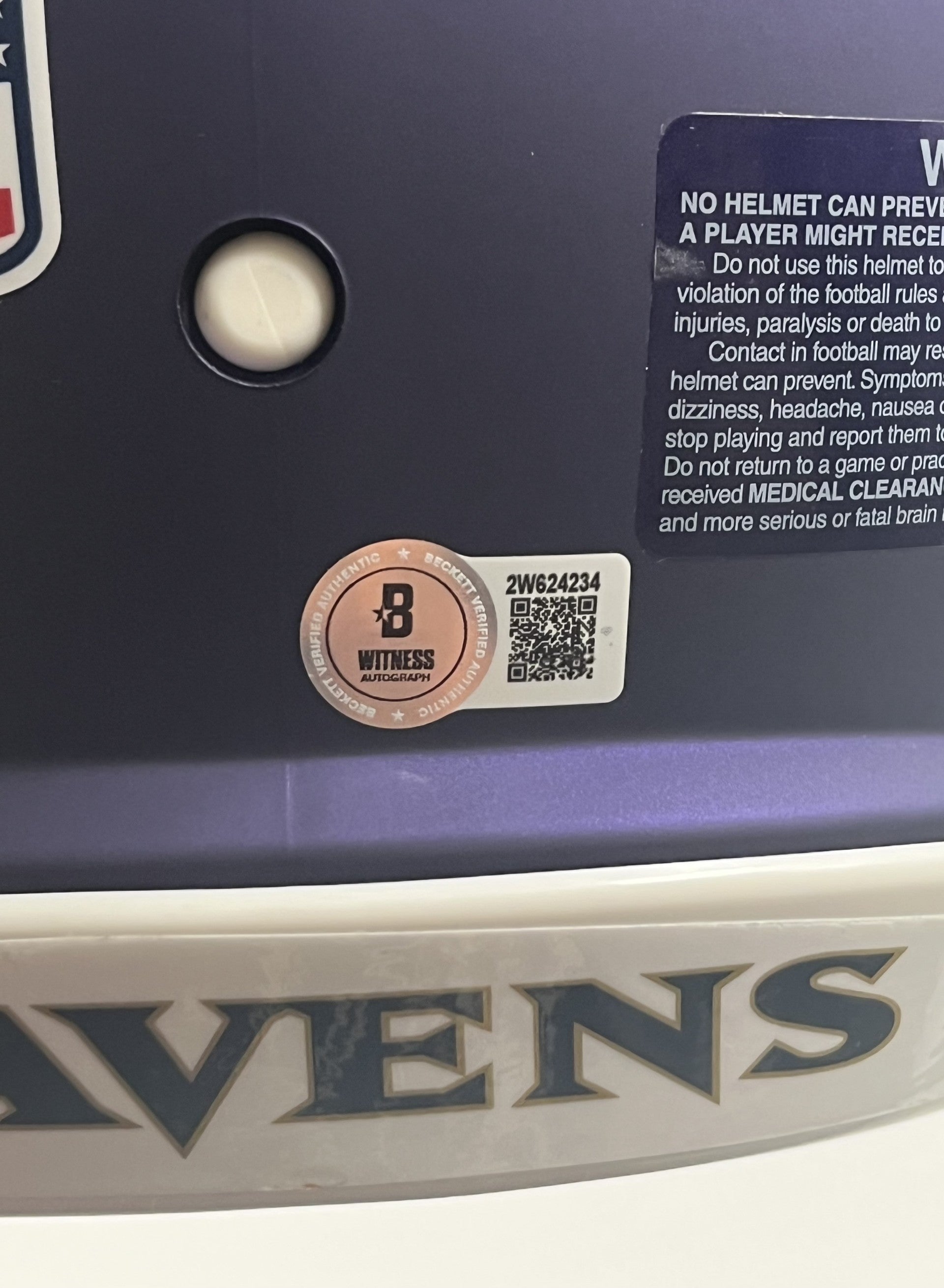 Ray Lewis Signed Ravens FS Authentic On-Field (Beckett)