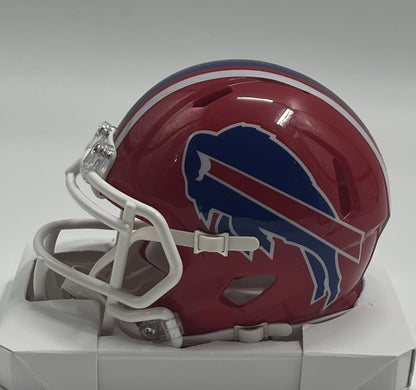 Andre Reed Signed Bills Speed Mini Helmet (Beckett)