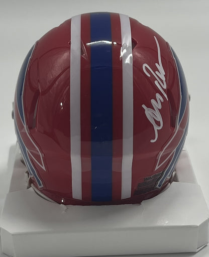 Andre Reed Signed Bills Speed Mini Helmet (Beckett)