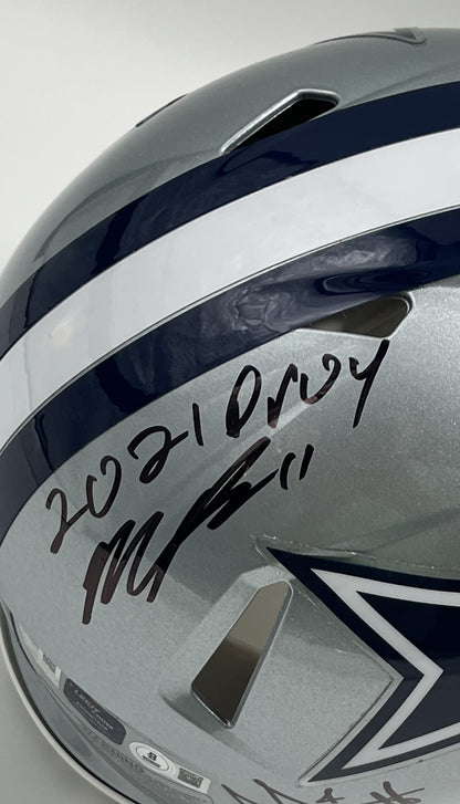 Cowboys FS Authentic Speed Helmet w/ 4 sig &amp; ROY Inscriptions (Beckett)