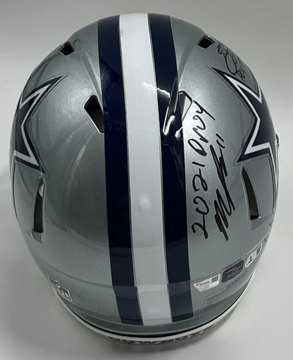 Cowboys FS Authentic Speed Helmet w/ 4 sig &amp; ROY Inscriptions (Beckett)