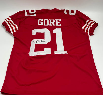 Frank Gore Signed Custom Jersey (Beckett)