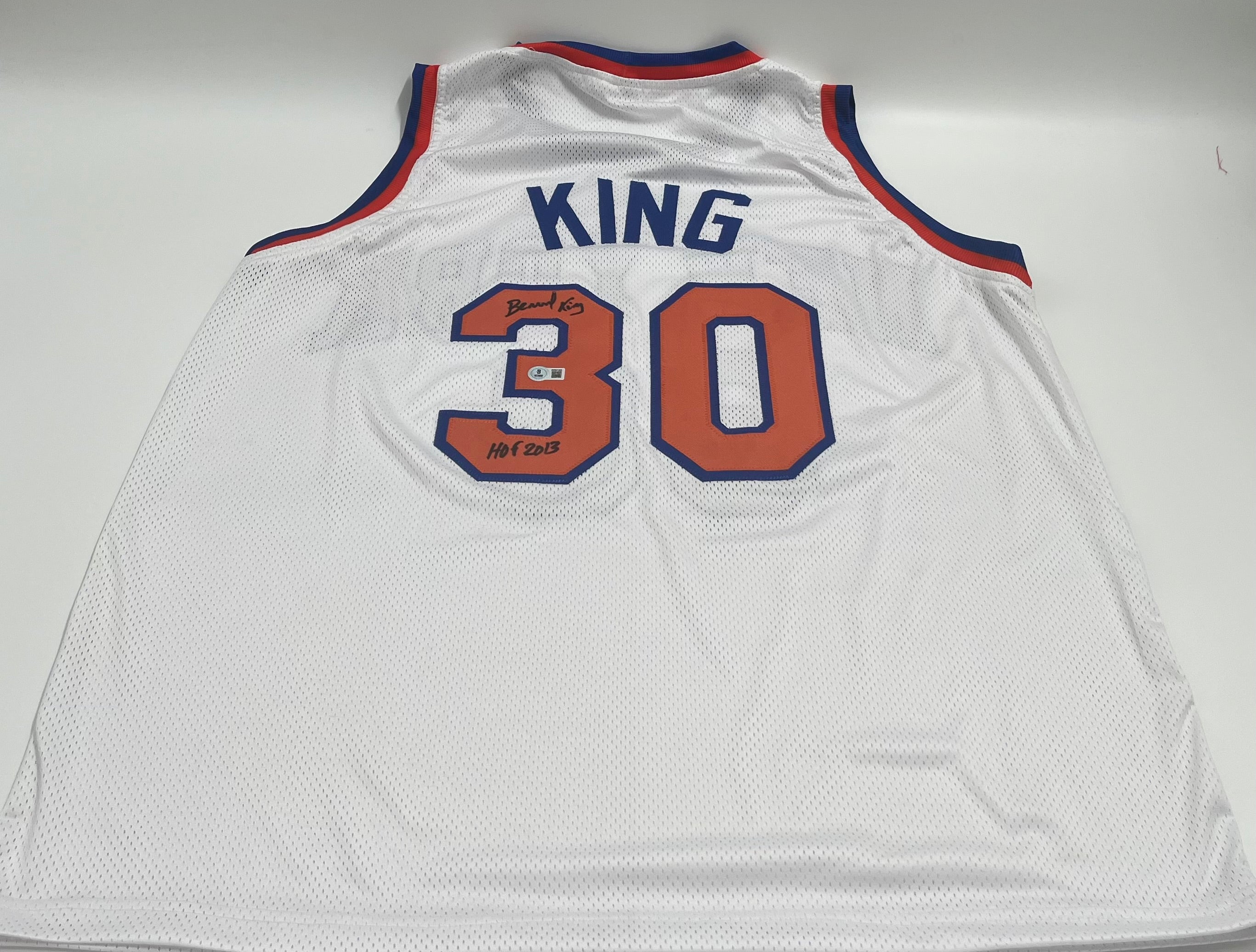 Bernard King Signed Custom Jersey Inscribed &quot;HOF 2013&quot; (Beckett)