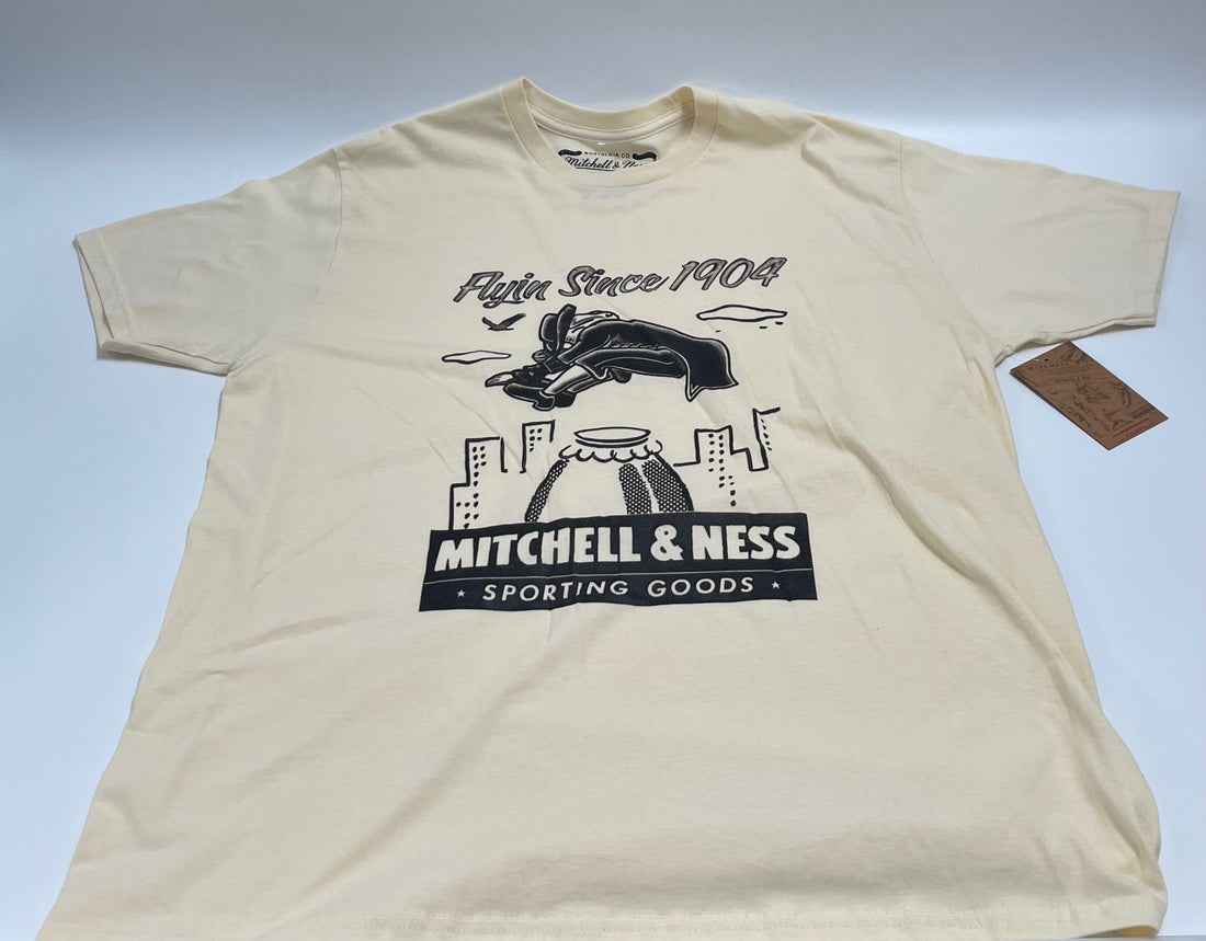 Mitchell &amp; Ness Branded Flying Since Tee (Cream)