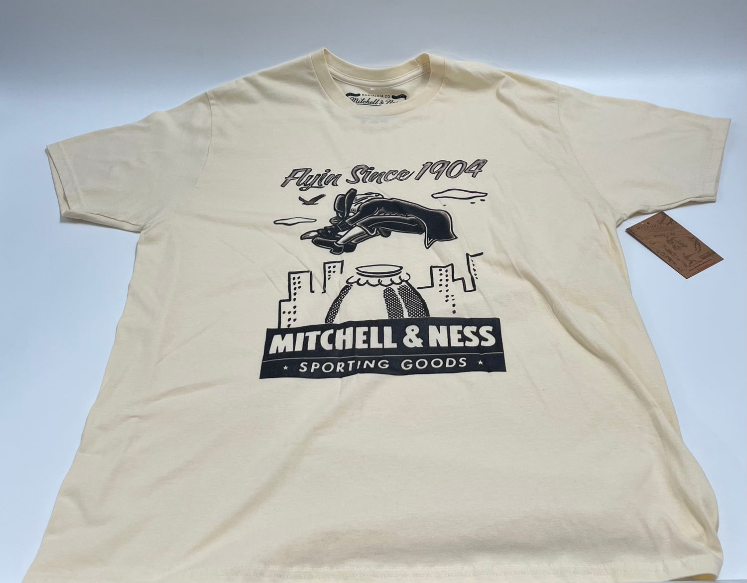 Mitchell &amp; Ness Branded Flying Since Tee (Cream)