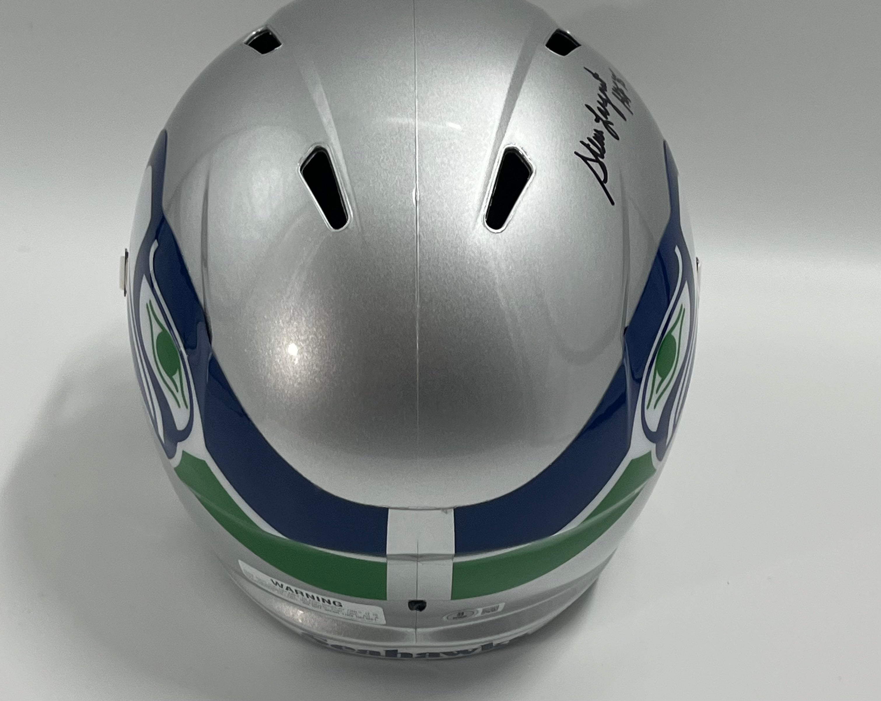 Steve Largent Signed Seahawks FS Speed Helmet Inscr &quot;HOF &