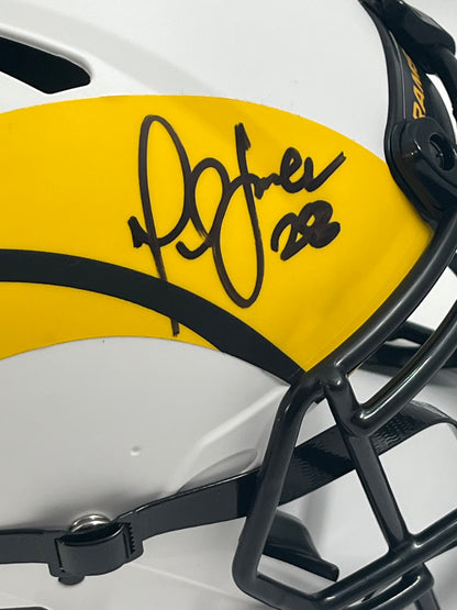 Marshall Faulk Signed Rams Full-Size Authentic On-Field Lunar Eclipse Alternate Speed Helmet (Beckett)