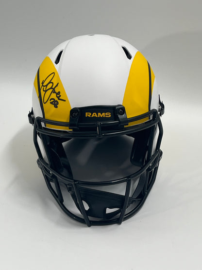 Marshall Faulk Signed Rams Full-Size Authentic On-Field Lunar Eclipse Alternate Speed Helmet (Beckett)