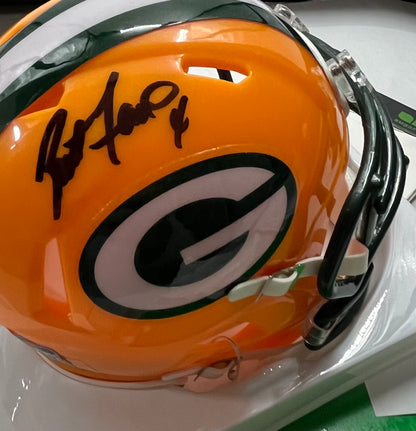 Brett Favre Signed Packers Speed Mini Helmet (Beckett &amp; Favre)