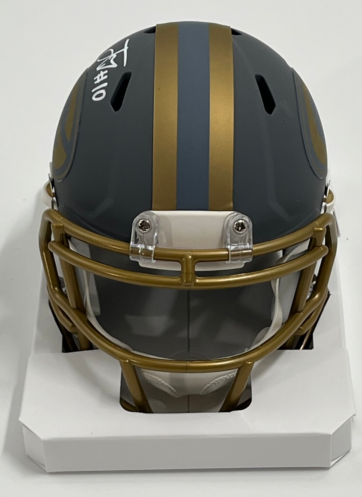 Jordan Love Signed Packers Slate Alternate Speed Mini Helmet (Beckett)