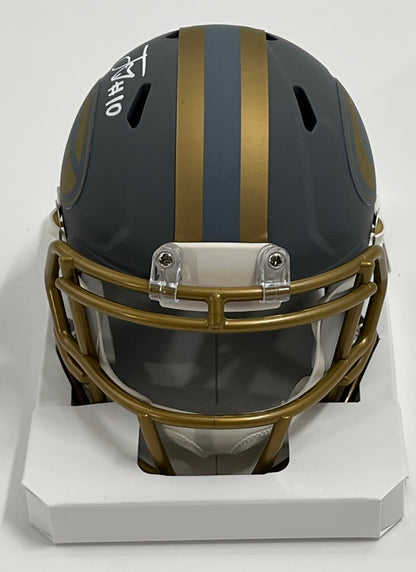 Jordan Love Signed Packers Slate Alternate Speed Mini Helmet (Beckett)