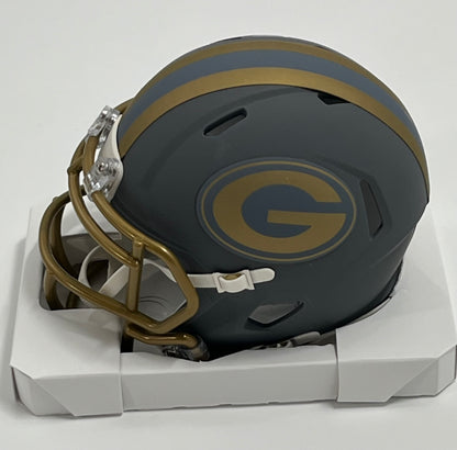 Jordan Love Signed Packers Slate Alternate Speed Mini Helmet (Beckett)