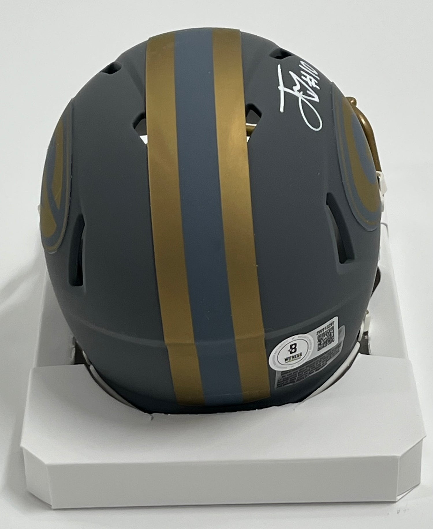 Jordan Love Signed Packers Slate Alternate Speed Mini Helmet (Beckett)