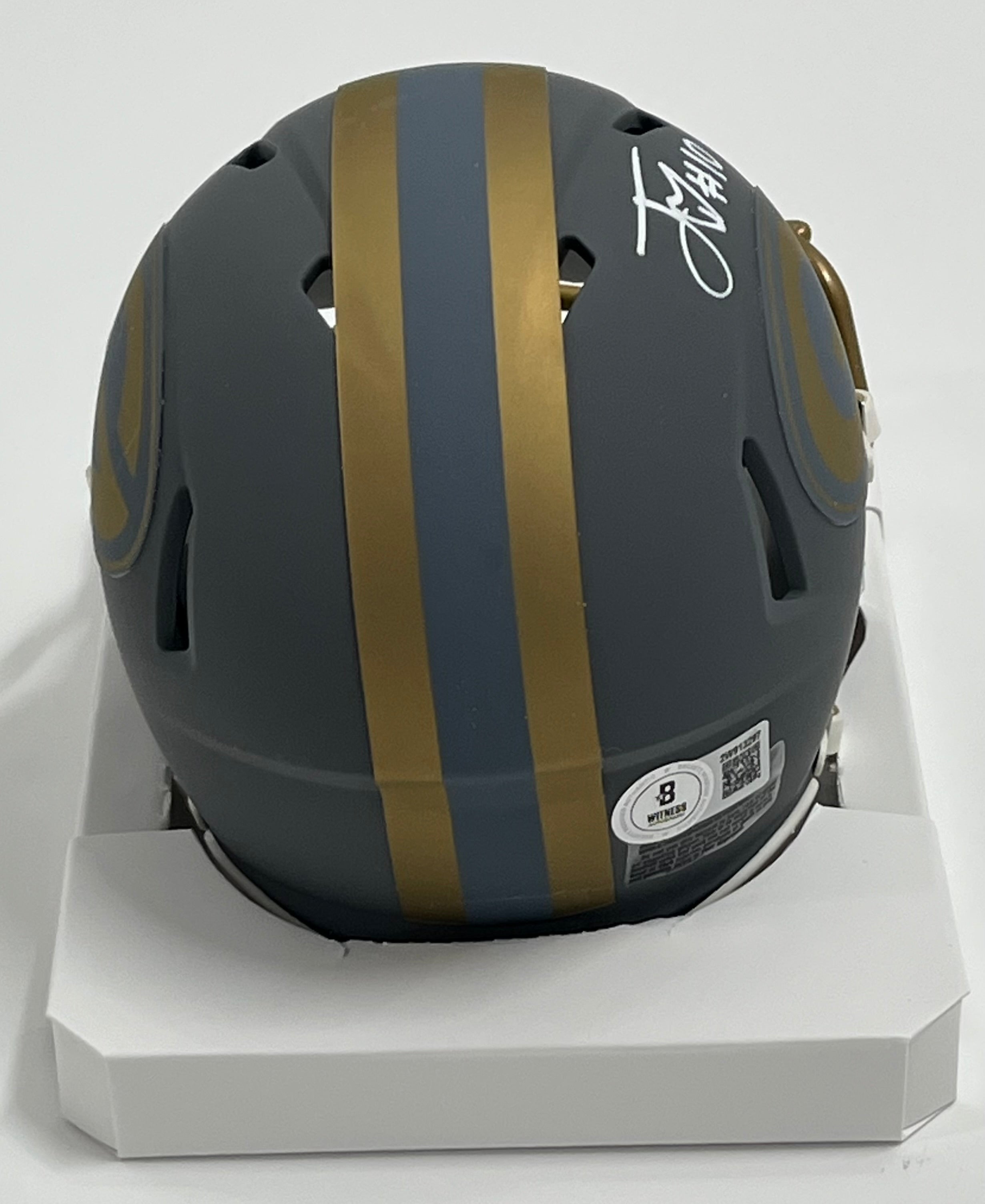 Jordan Love Signed Packers Slate Alternate Speed Mini Helmet (Beckett)